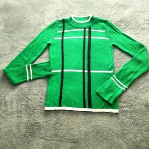 Maeve Merida Striped Green Sweater by Anthropologie Size XS
